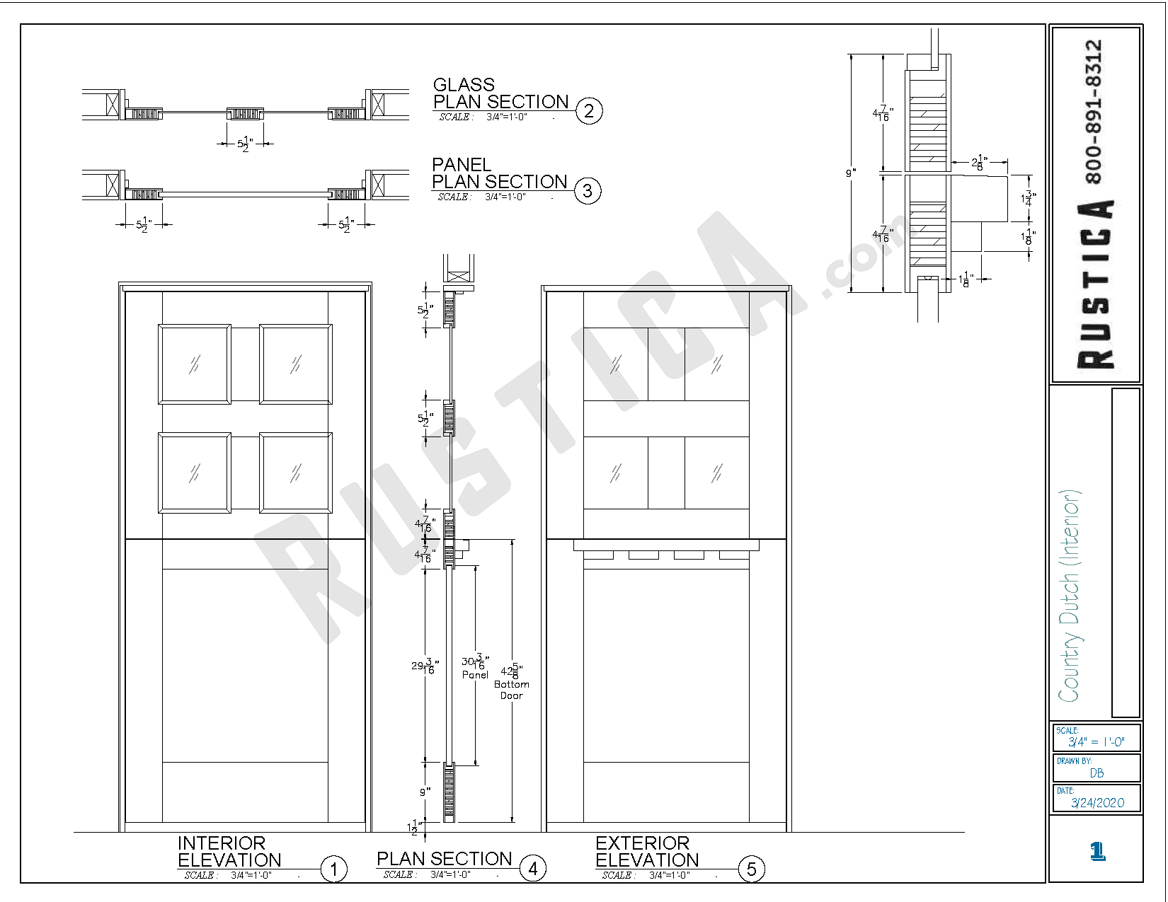 Country Dutch Door Rustica